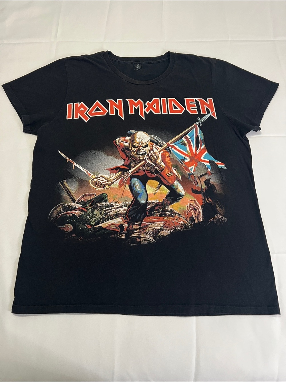 Black Iron Maiden Black Graphic Tee